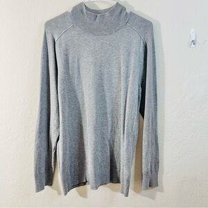APT 9 Long Sleeve Lightweight Women Sweater Size XL Gray Soft